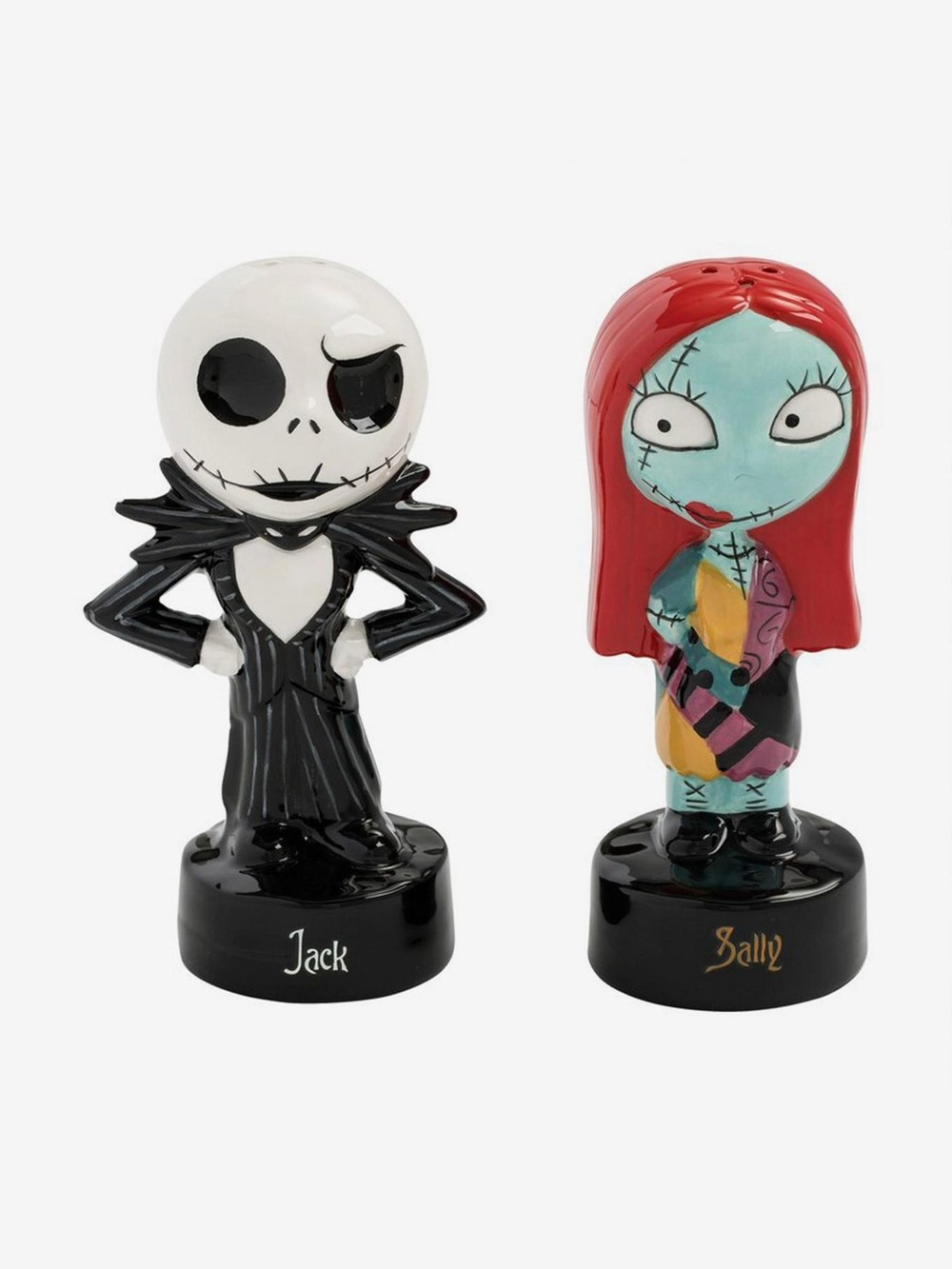 The Nightmare Before Christmas Jack & Sally Salt & Pepper Shaker Set NEW